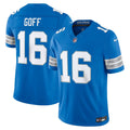 Detroit Lions Jared Goff Nike Blue Team Vapor F.U.S.E. Stitched Limited Jersey product image 1, provided for visual