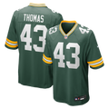 Green Bay Packers Kiondre Thomas Nike Green Game Player Jersey product image 1, provided for visual reference and product
