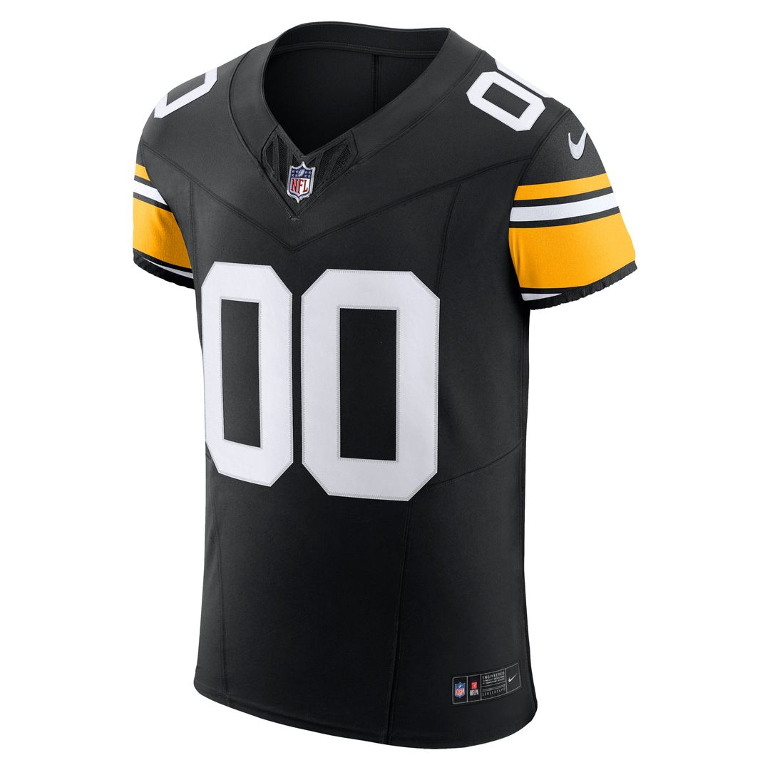 Pittsburgh Steelers Nike Black Vapor F.U.S.E. Elite Custom Jersey product image 2, provided for visual reference and product