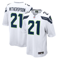 Seattle Seahawks Devon Witherspoon Nike White Game Jersey product image 1, provided for visual reference and product detail