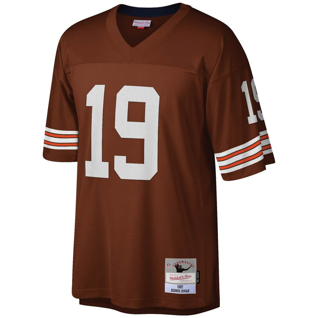 Cleveland Browns Bernie Kosar Mitchell & Ness Brown Legacy Replica Jersey product image 2, provided for visual reference and