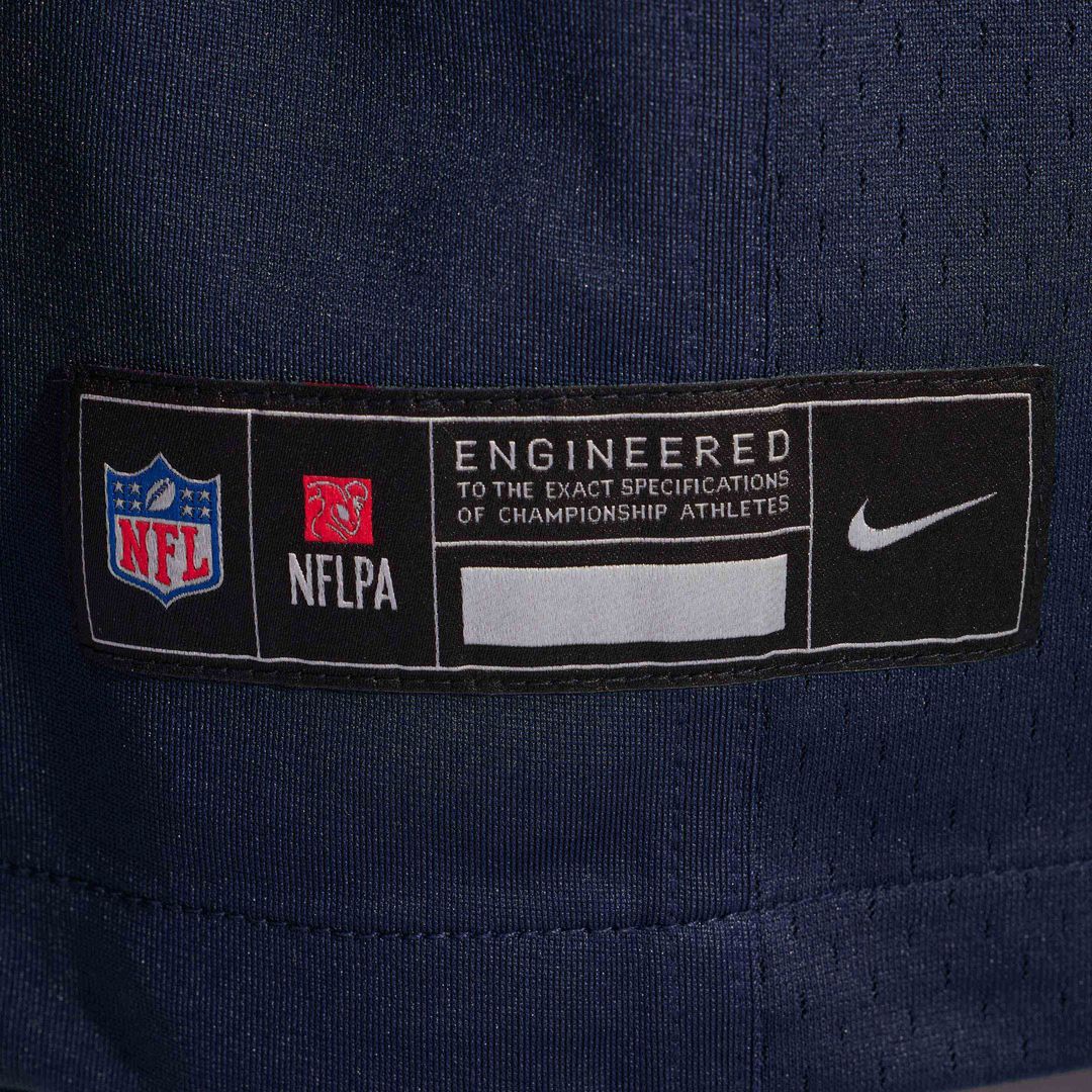 Chicago Bears Ozzy Trapilo Nike Navy Team Game Jersey product image 6, provided for visual reference and product detail