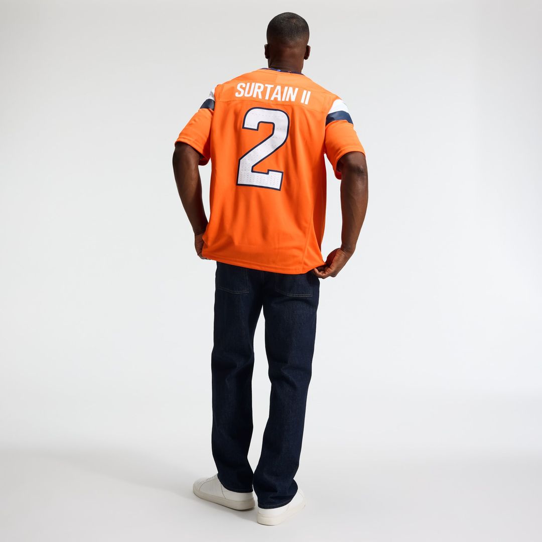 Denver Broncos Pat Surtain II Nike White Vapor F.U.S.E. Stitched Limited Jersey product image 11, provided for visual