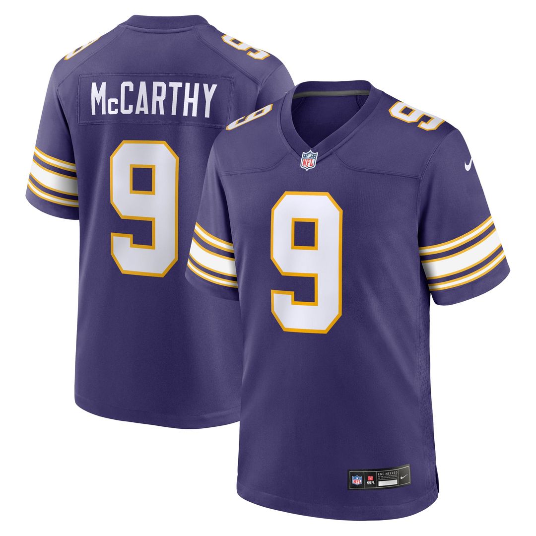 Minnesota Vikings J.J. McCarthy Nike White Game Jersey product image 27, provided for visual reference and product detail
