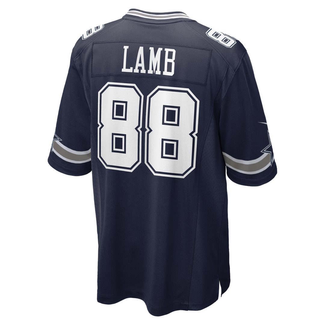 Dallas Cowboys CeeDee Lamb Nike Navy Game Jersey product image 13, provided for visual reference and product detail review
