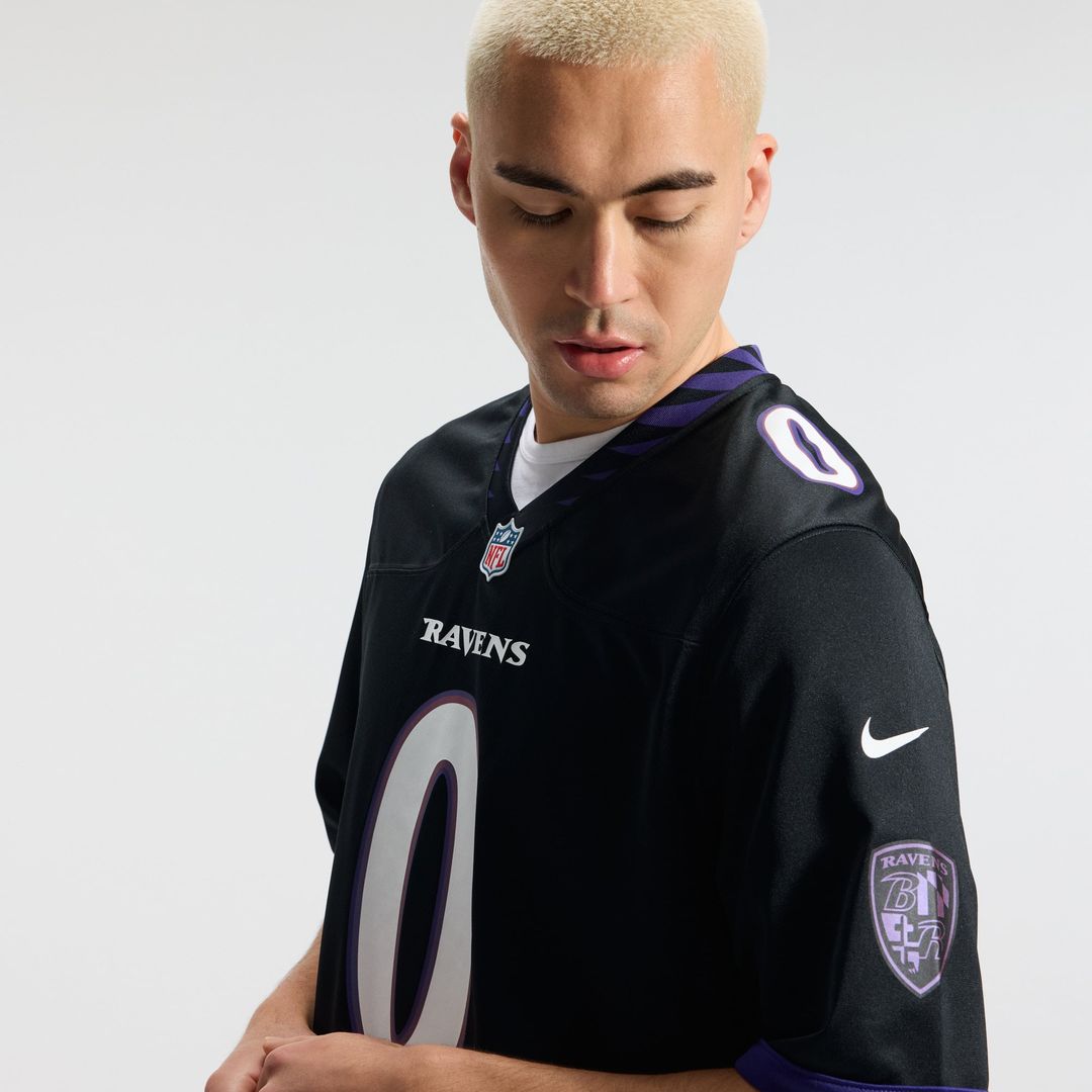 Baltimore Ravens Roquan Smith Nike Black Alternate Game Jersey product image 23, provided for visual reference and product
