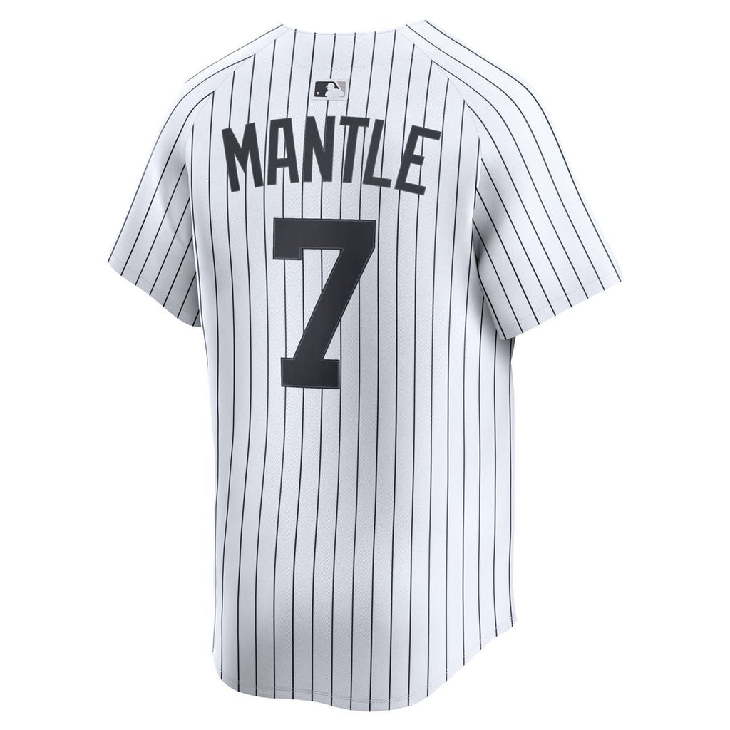 New York Yankees Mickey Mantle Nike White Home Limited Player Jersey product image 3, provided for visual reference and