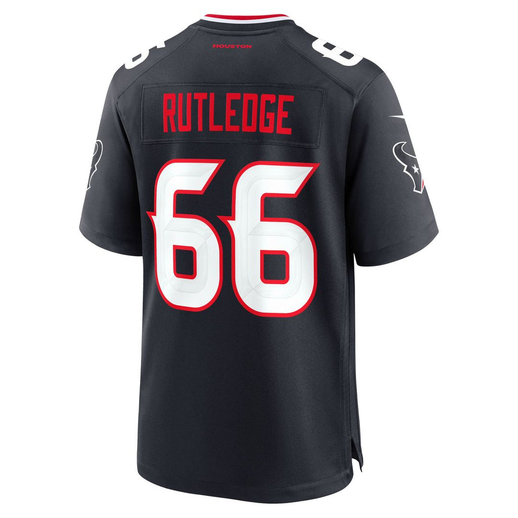 Houston Texans Keylan Rutledge Nike Navy Team Game Jersey product image 3, provided for visual reference and product detail