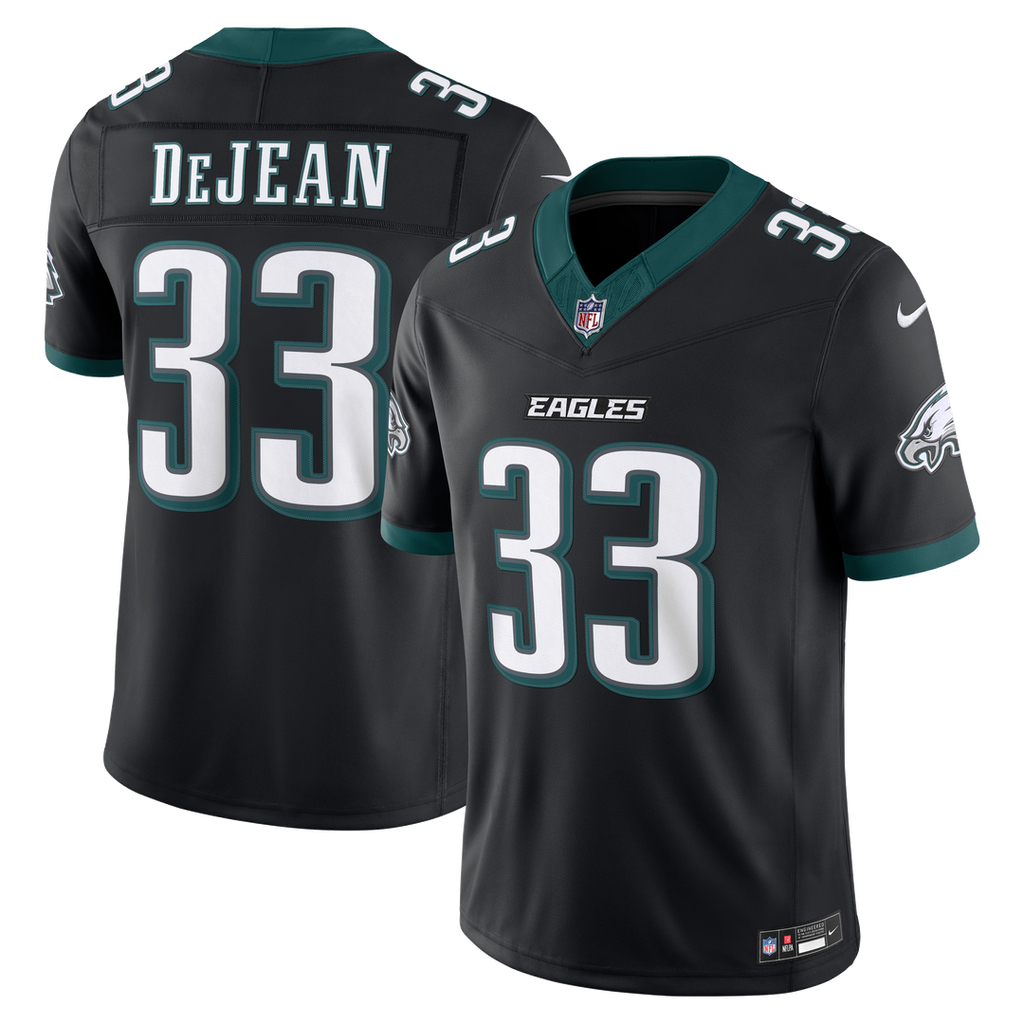 Philadelphia Eagles Cooper DeJean Nike White Vapor F.U.S.E. Stitched Limited Jersey product image 7, provided for visual