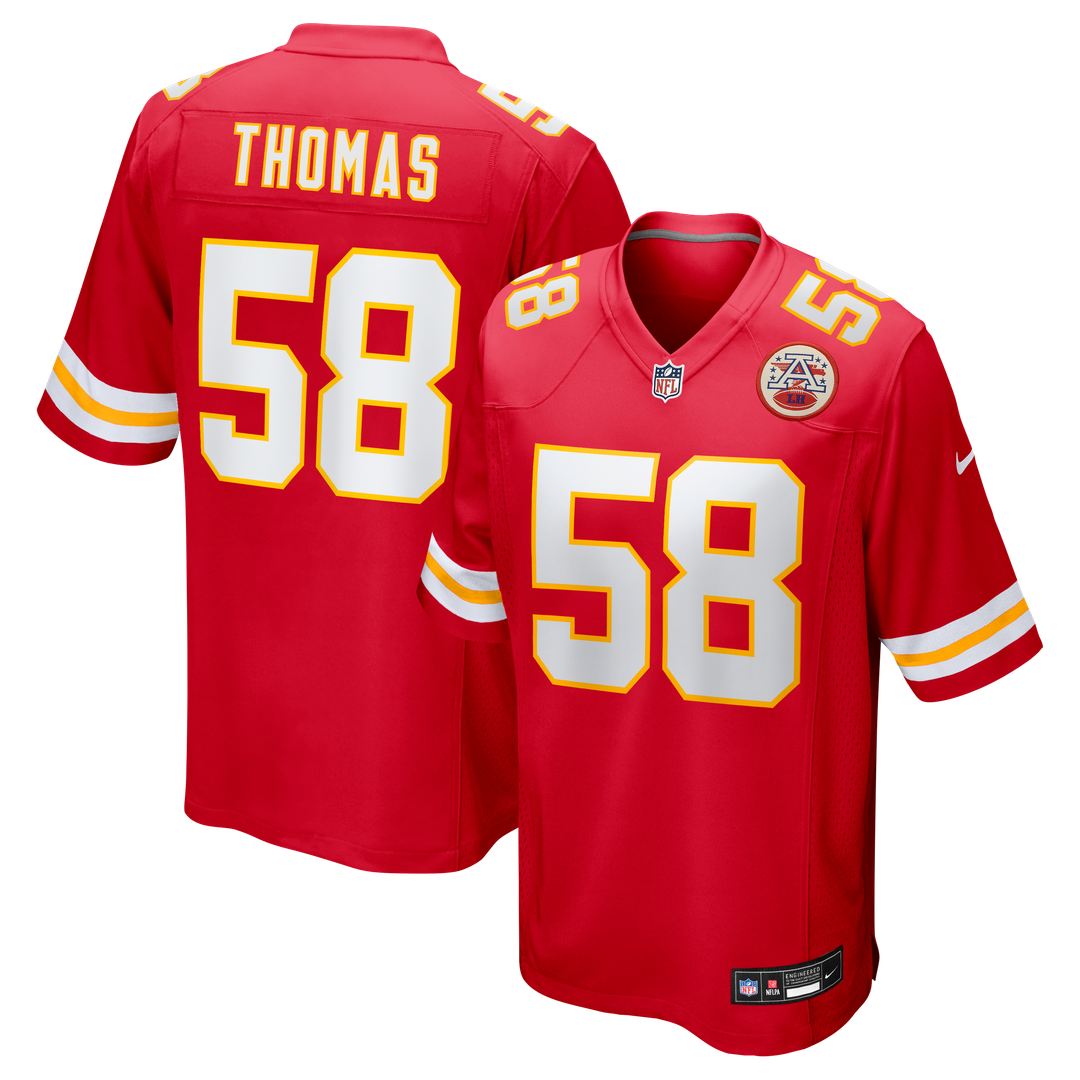 Kansas City Chiefs Derrick Thomas Nike Red Game Retired Player Jersey product image 9, provided for visual reference and