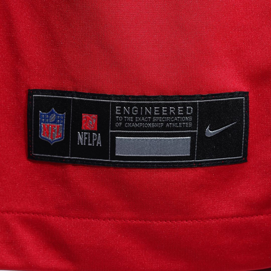 San Francisco 49ers Earnest Brown IV Nike Scarlet Team Game Jersey product image 6, provided for visual reference and