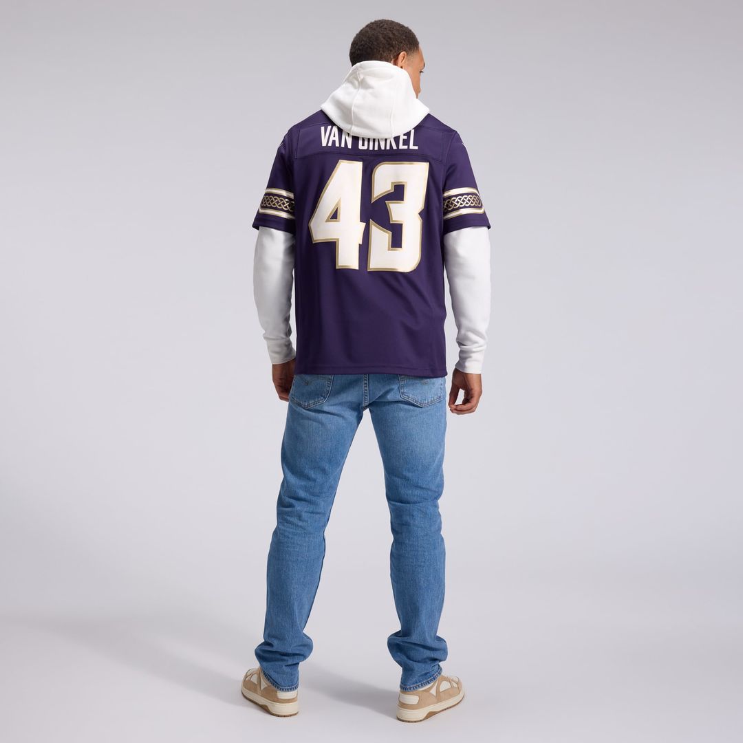 Minnesota Vikings Andrew Van Ginkel Nike Purple 2026 Rivalries Collection Stitched Limited Jersey product image 5, provided