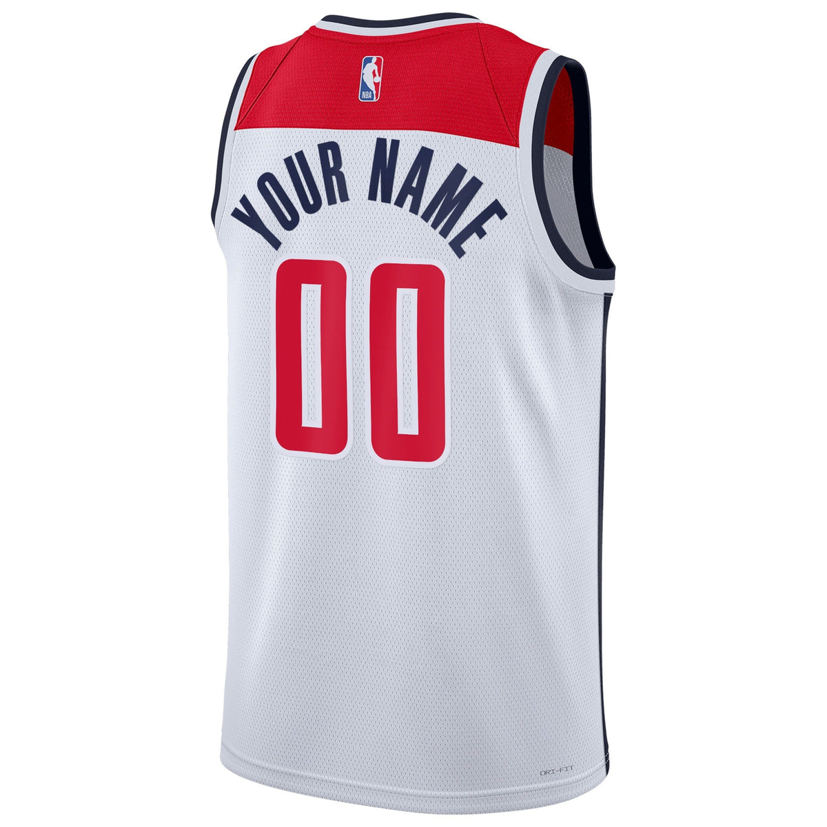 Washington Wizards Nike Association Swingman Jersey - Custom - Unisex product image 3, provided for visual reference and