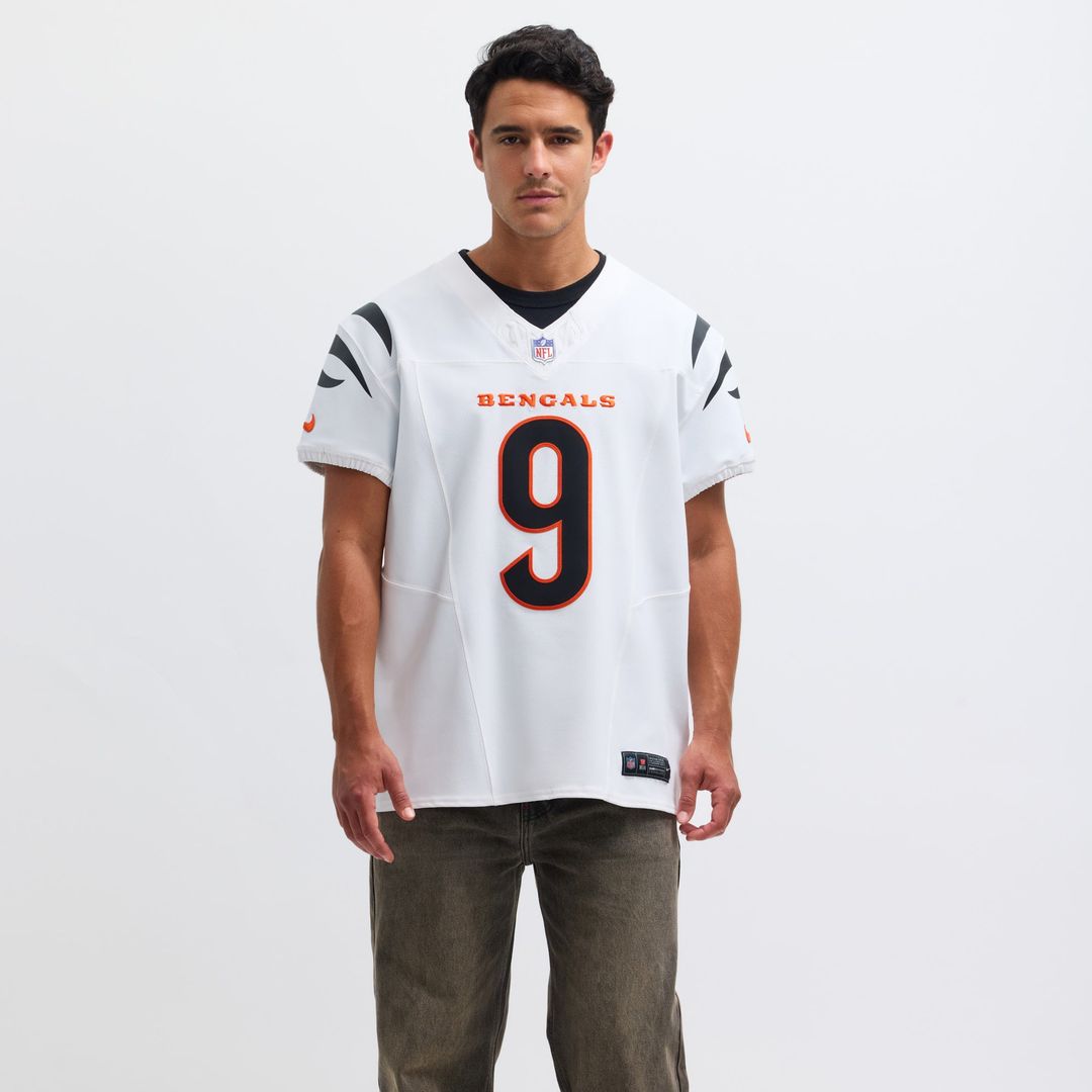 Cincinnati Bengals Joe Burrow Nike White Vapor F.U.S.E. Elite Jersey product image 4, provided for visual reference and