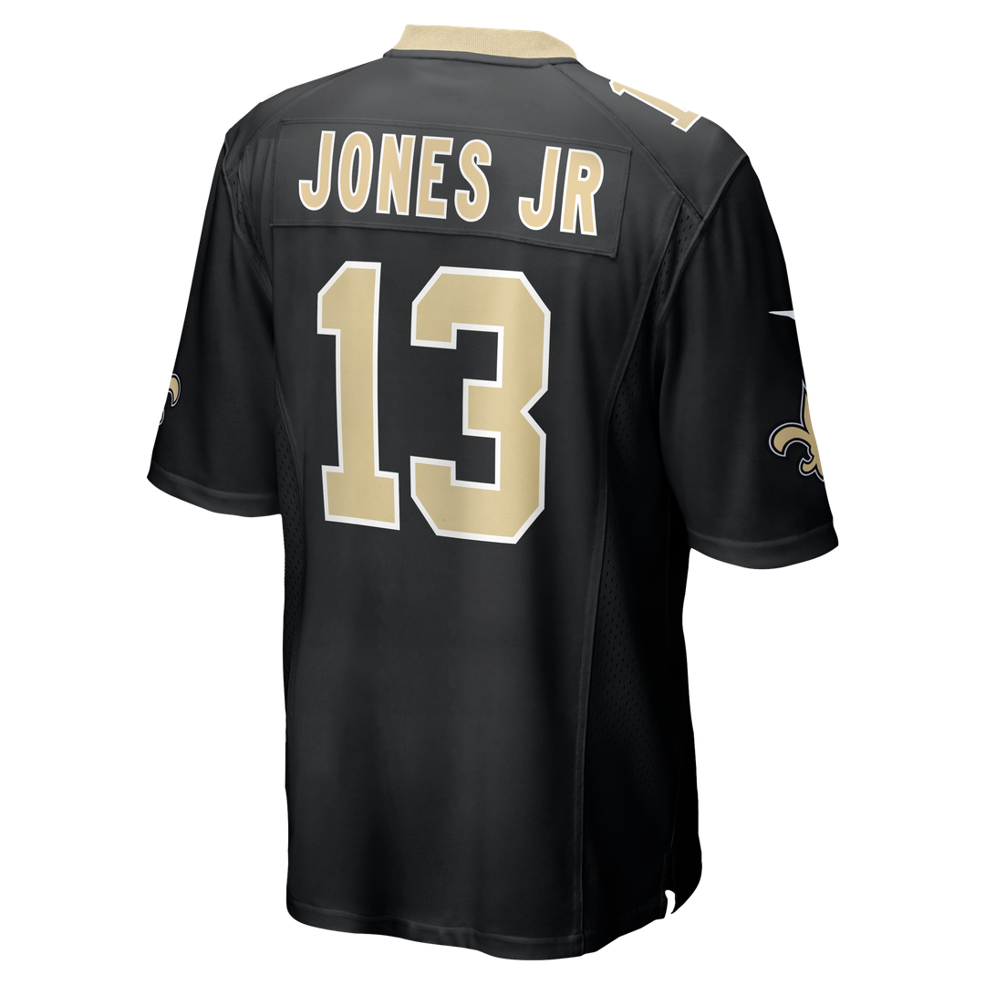 New Orleans Saints Velus Jones Jr. Nike Black Team Game Jersey product image 3, provided for visual reference and product