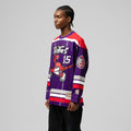 Unisex Mitchell & Ness Vince Carter Purple Toronto Raptors Maxxed Out Fashion Hockey Jersey product image 1, provided for