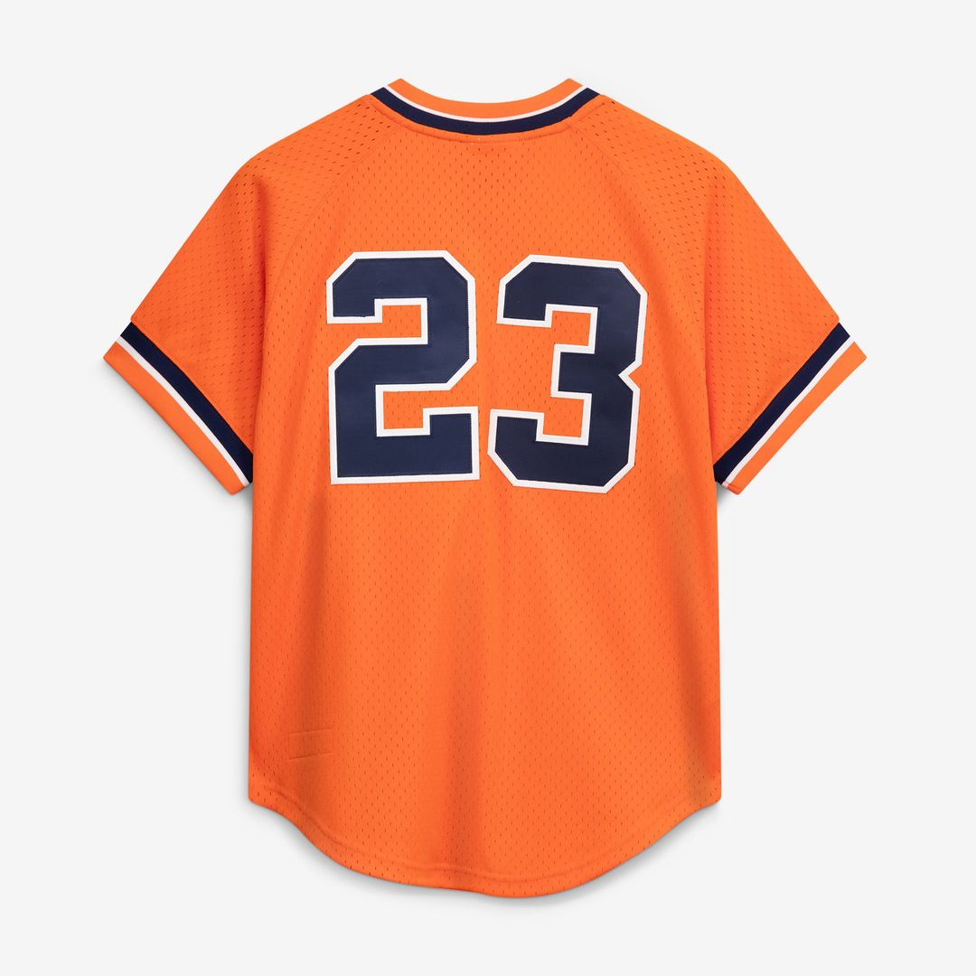 Detroit Tigers Kirk Gibson Mitchell & Ness Orange Cooperstown Collection Mesh Batting Practice Button-Up Jersey product