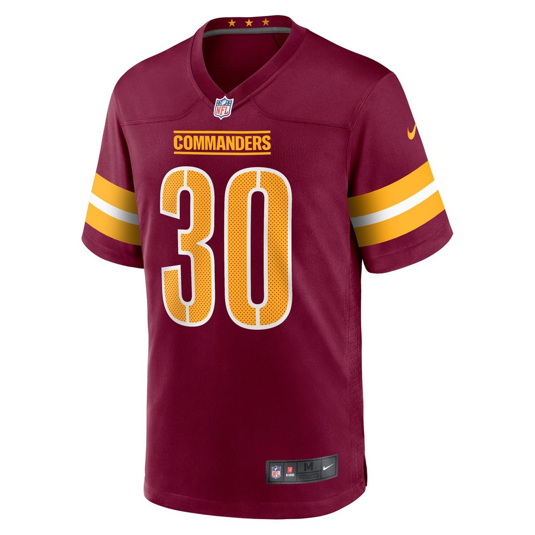 Washington Commanders Austin Ekeler Nike Burgundy Game Player Jersey product image 8, provided for visual reference and