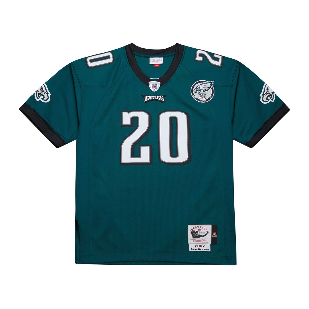 Philadelphia Eagles Brian Dawkins Mitchell & Ness Green 2007 Authentic Throwback Retired Player Jersey product image 10,
