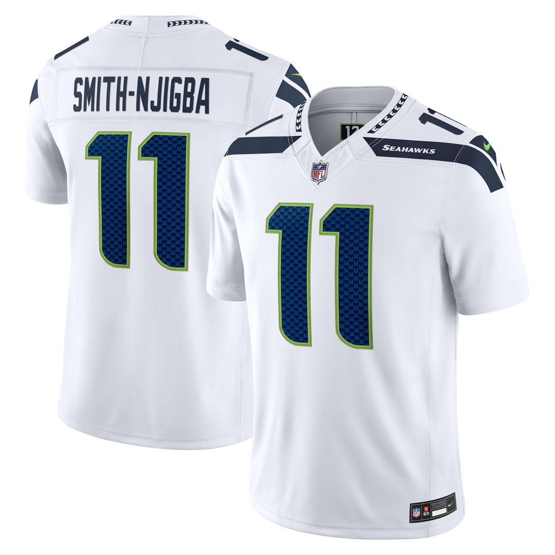Seattle Seahawks Jaxon Smith-Njigba Nike College Navy Team Vapor F.U.S.E. Stitched Limited Jersey product image 10, provided