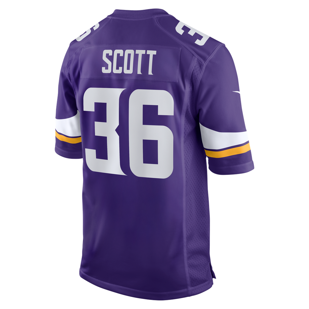 Minnesota Vikings Zavier Scott Nike Purple Team Game Jersey product image 3, provided for visual reference and product