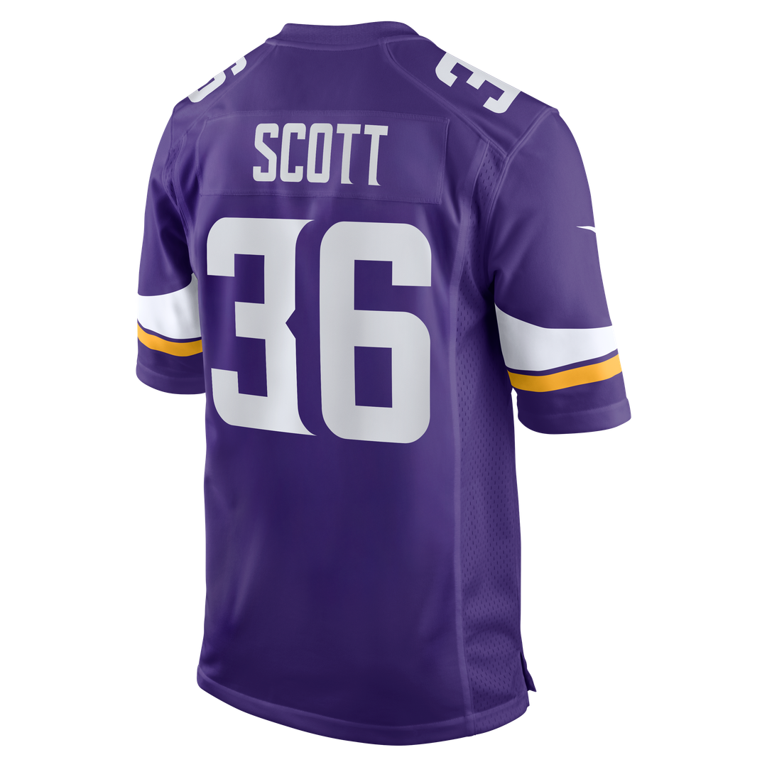 Minnesota Vikings Zavier Scott Nike Purple Team Game Jersey product image 3, provided for visual reference and product