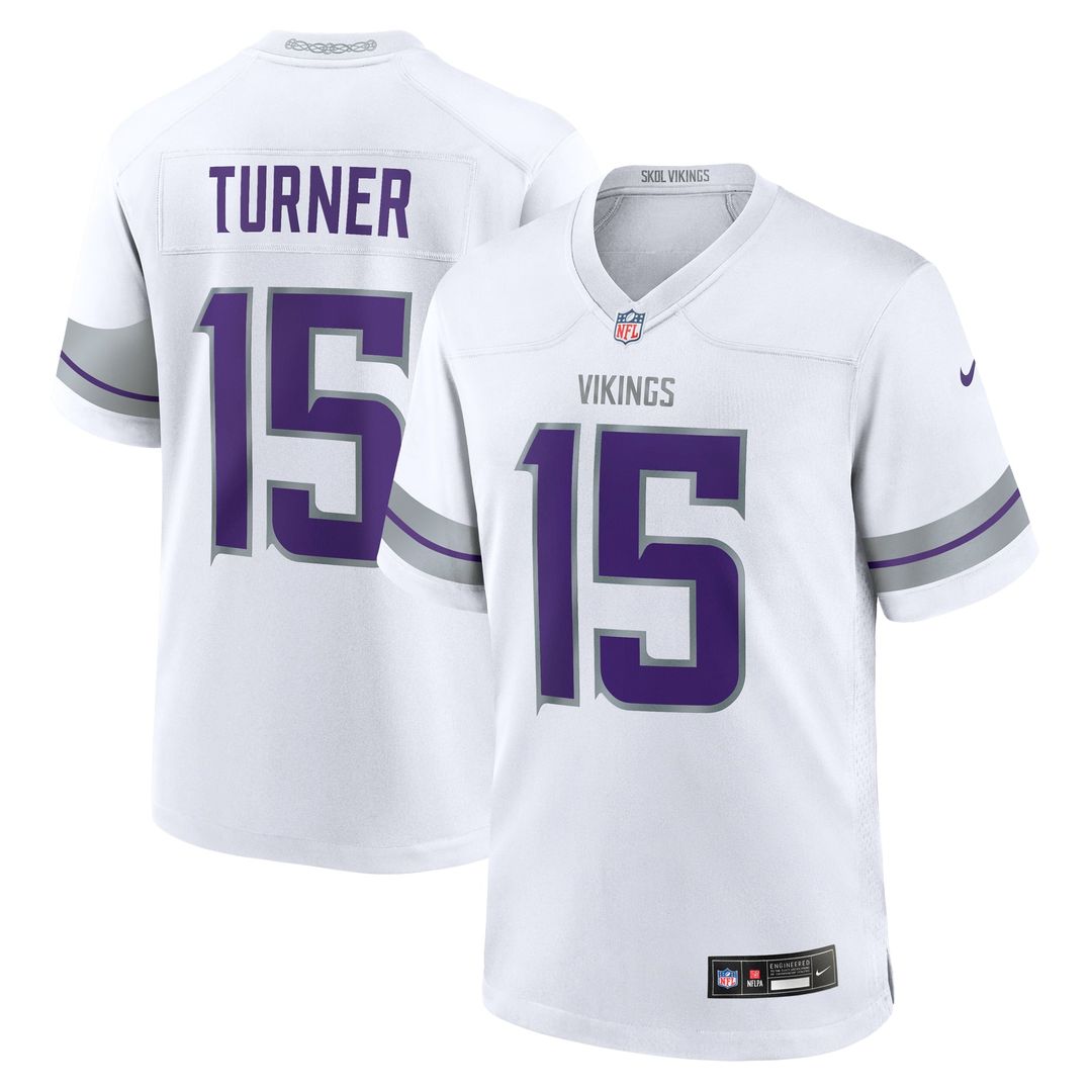 Minnesota Vikings Dallas Turner Nike Purple Game Jersey product image 17, provided for visual reference and product detail