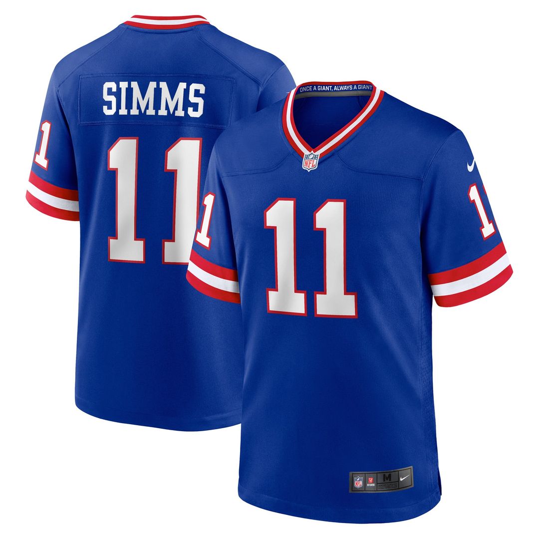 New York Giants Phil Simms Nike Royal Retired Player Alternate Game Jersey product image 1, provided for visual reference