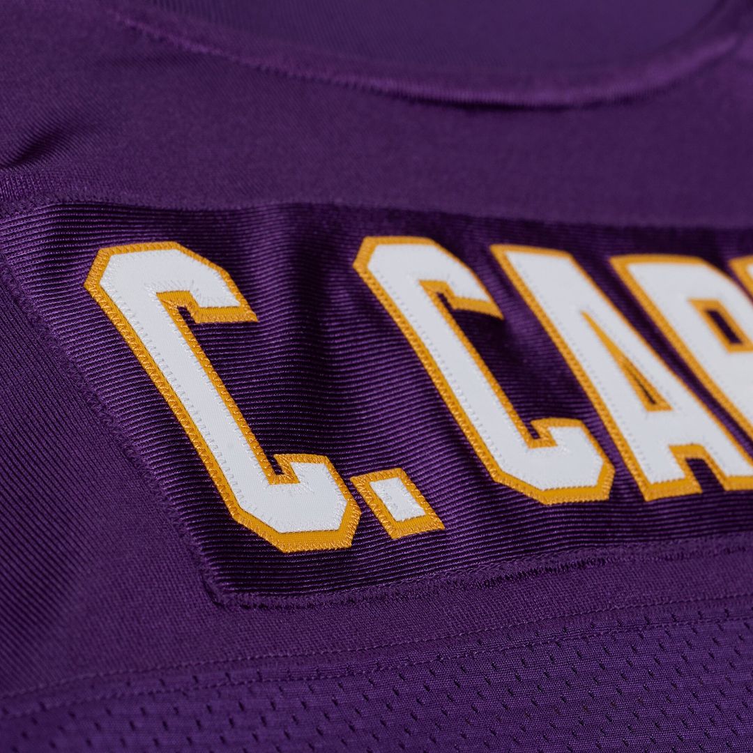 Minnesota Vikings Cris Carter Mitchell & Ness Purple 2001 Authentic Throwback Jersey product image 9, provided for visual
