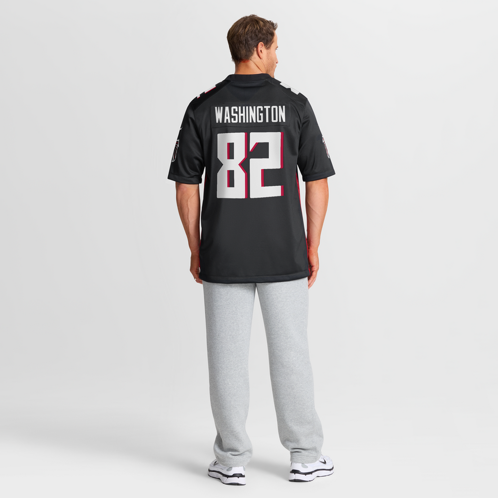 Atlanta Falcons Casey Washington Nike Black Team Game Jersey product image 8, provided for visual reference and product