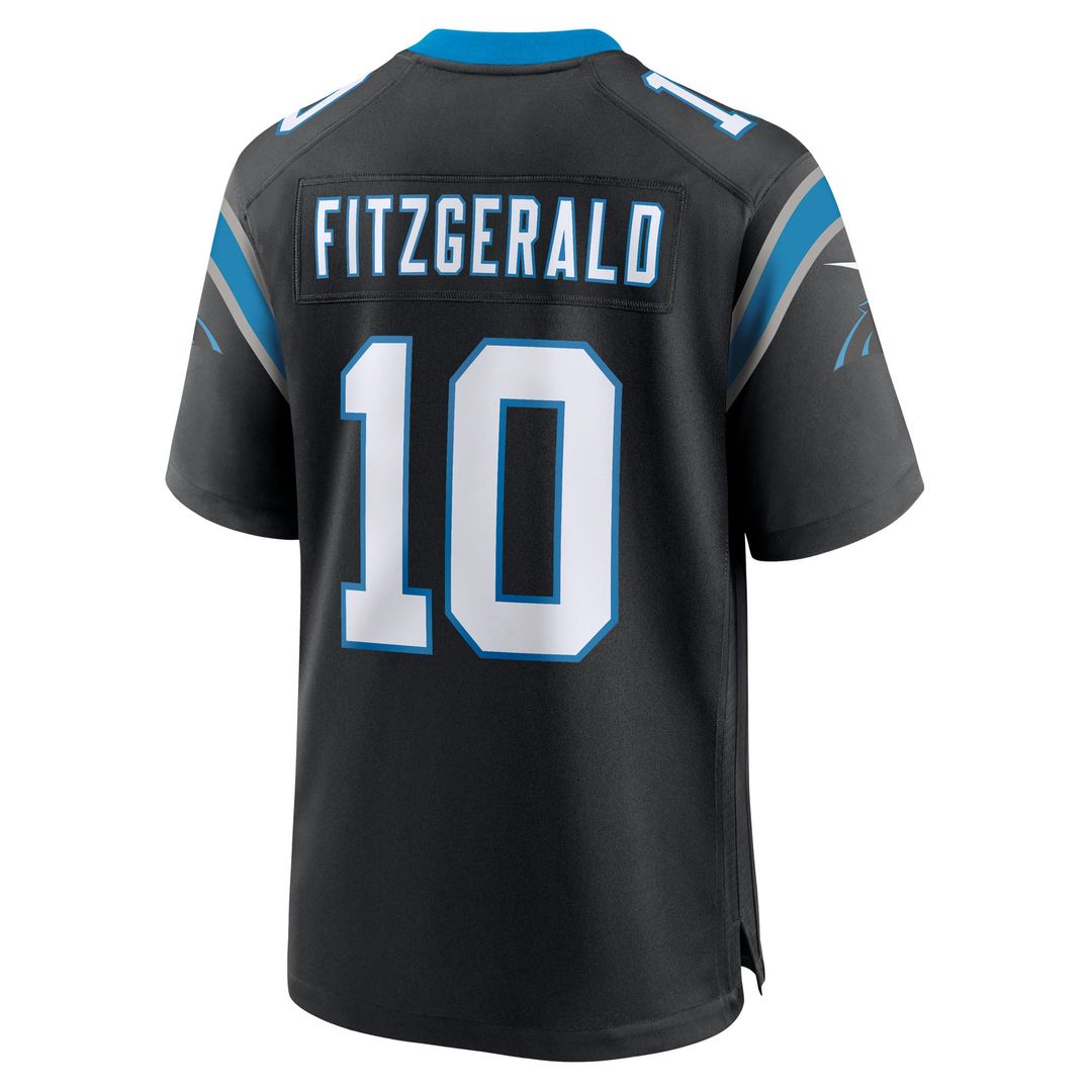 Carolina Panthers Ryan Fitzgerald Nike Black Team Game Jersey product image 3, provided for visual reference and product