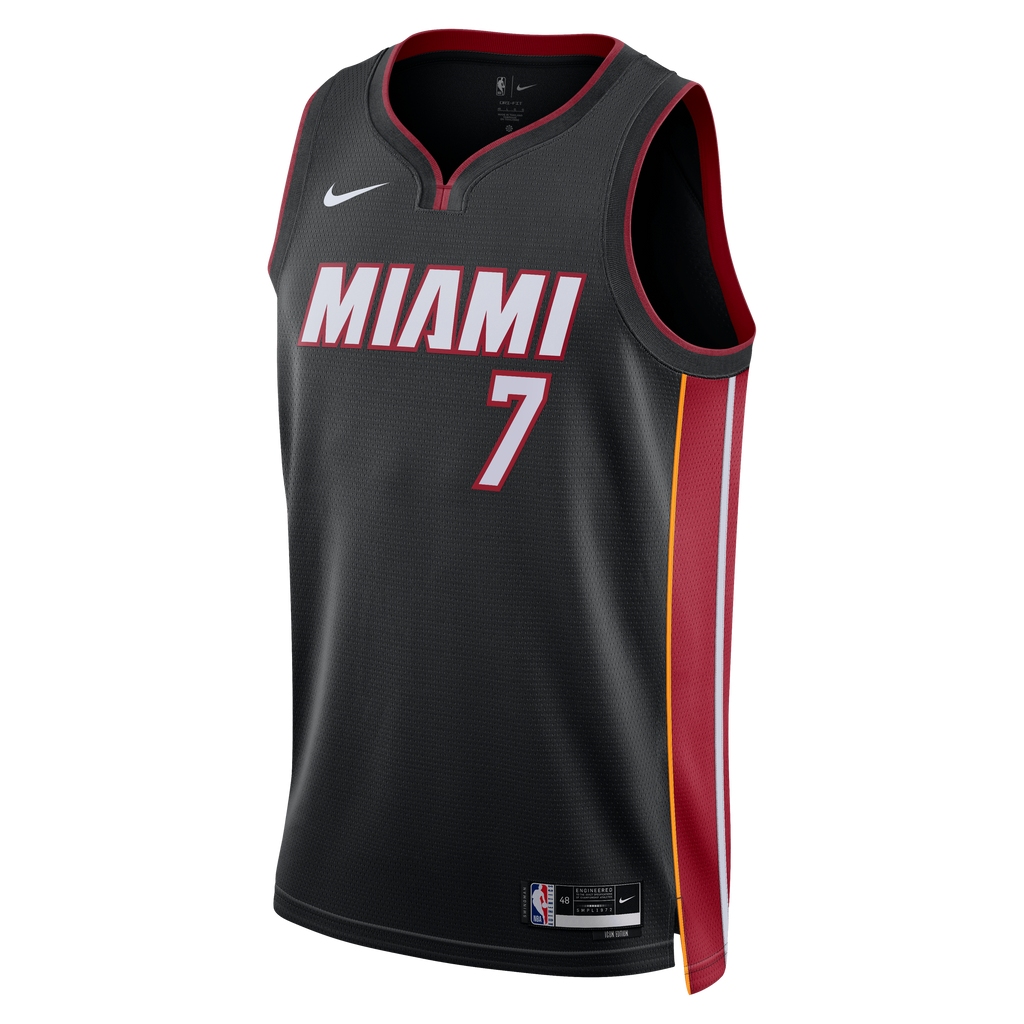 Miami Heat Nike Icon Edition Swingman Jersey - Black - Giannis Antetokounmpo - Unisex product image 3, provided for visual