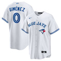 Toronto Blue Jays Andres Gimenez Nike White Home Replica Jersey product image 1, provided for visual reference and product