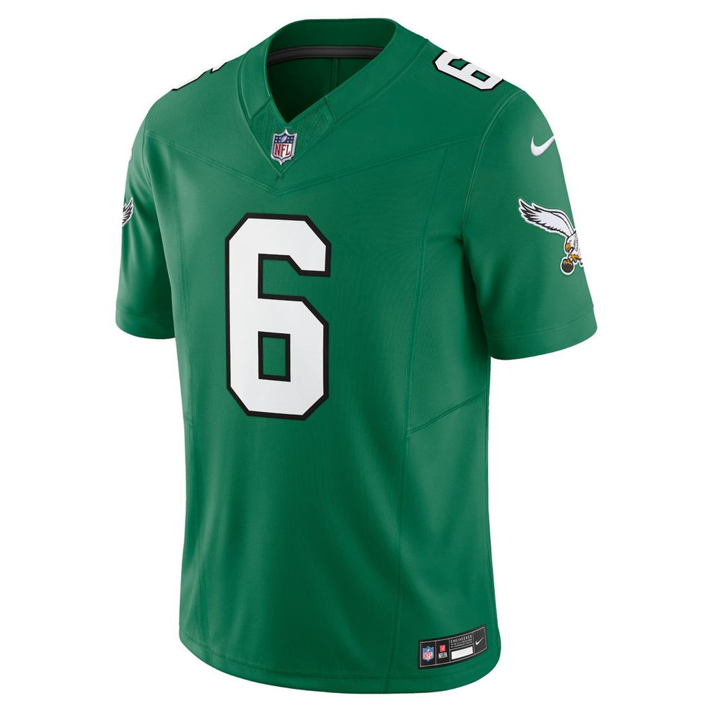 Philadelphia Eagles DeVonta Smith Nike Kelly Green Vapor F.U.S.E. Limited Jersey product image 2, provided for visual