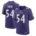 Baltimore Ravens Jovaughn Gwyn Nike Purple Team Game Jersey product image 1, provided for visual reference and product