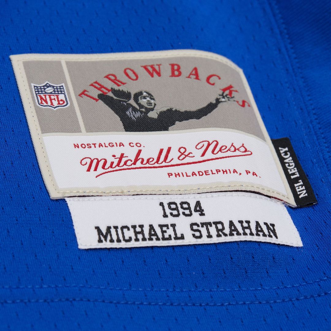 New York Giants Michael Strahan Mitchell & Ness Royal 1994 Legacy Replica Jersey product image 5, provided for visual