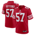 San Francisco 49ers Luke Gifford Nike Scarlet Team Game Jersey product image 1, provided for visual reference and product