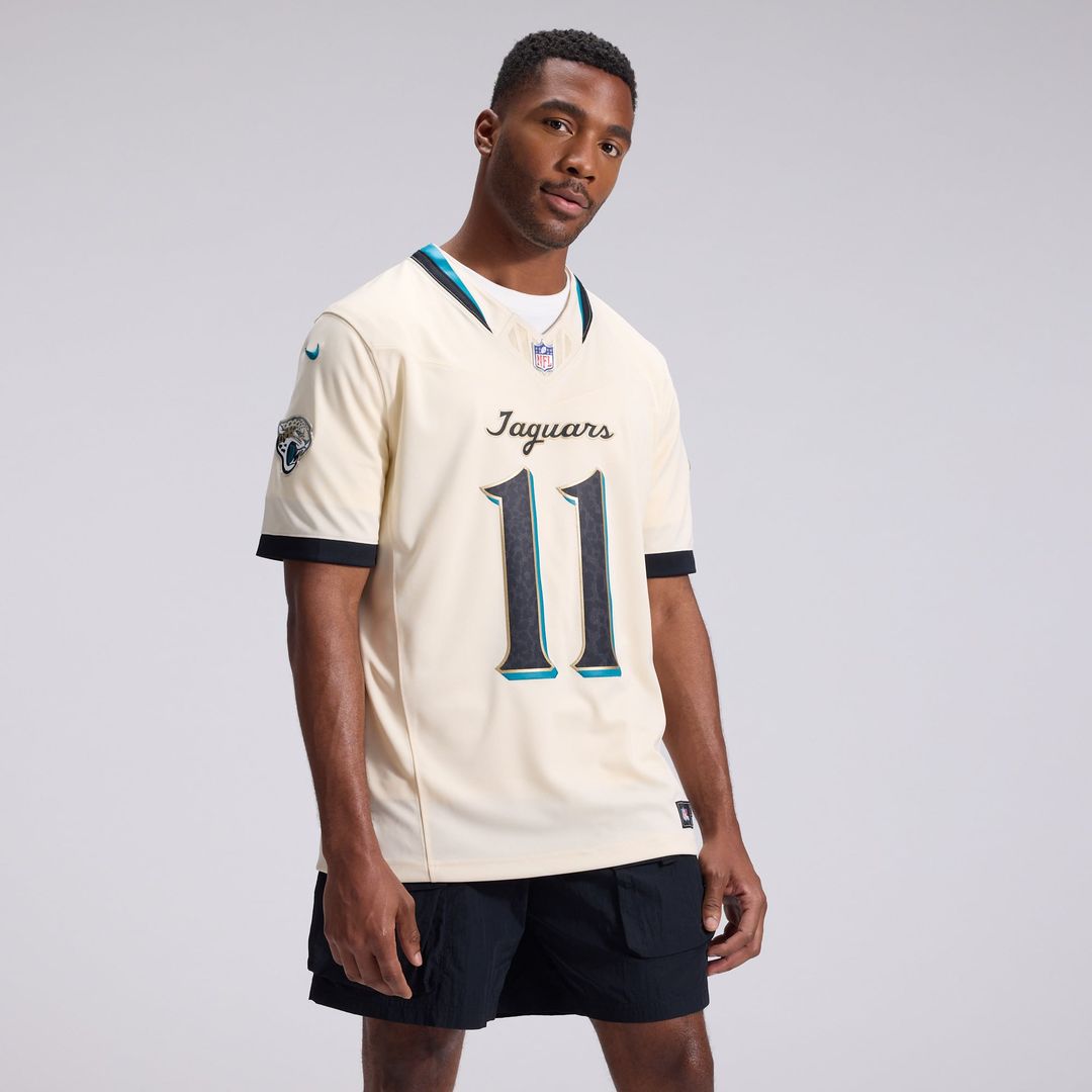 Jacksonville Jaguars Parker Washington Nike Natural 2026 Rivalries Collection Stitched Limited Jersey product image 2,