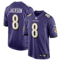 Baltimore Ravens Lamar Jackson Nike Purple Game Jersey product image 1, provided for visual reference and product detail