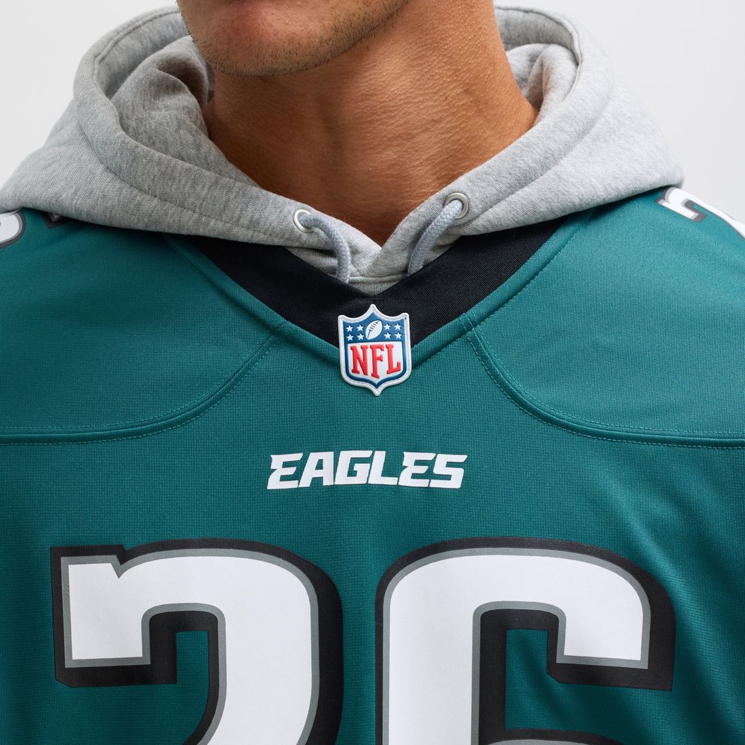 Philadelphia Eagles Saquon Barkley Nike Black Alternate Game Jersey product image 19, provided for visual reference and
