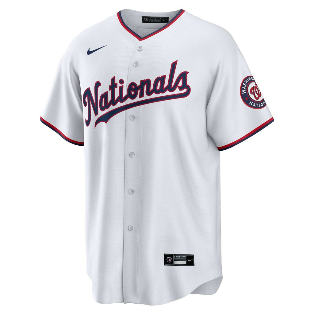 Washington Nationals Stephen Strasburg Nike White Home Replica Jersey product image 2, provided for visual reference and