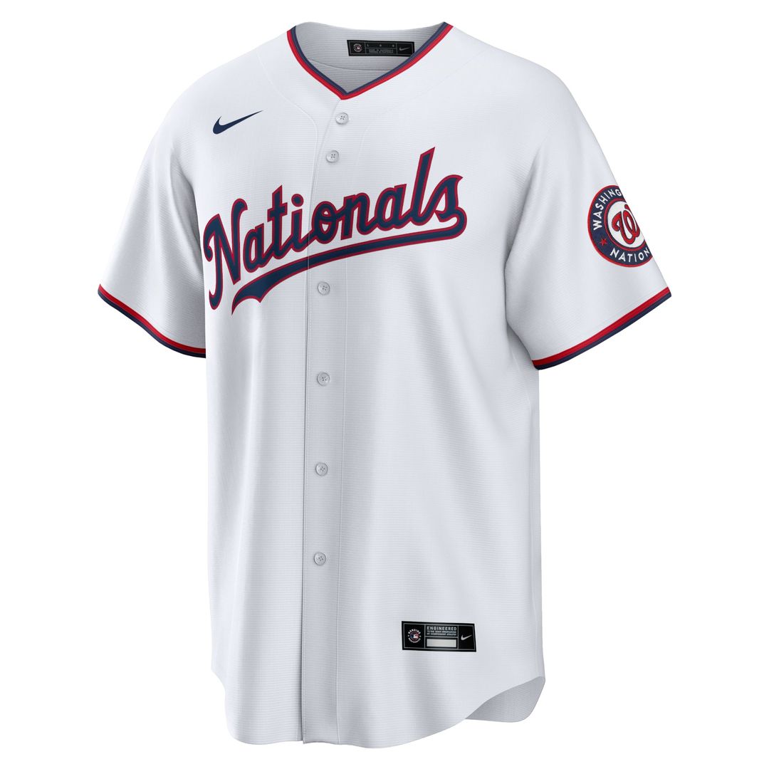 Washington Nationals Stephen Strasburg Nike White Home Replica Jersey product image 2, provided for visual reference and