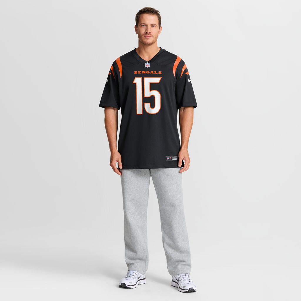 Cincinnati Bengals Charlie Jones Nike Black Team Game Jersey product image 7, provided for visual reference and product