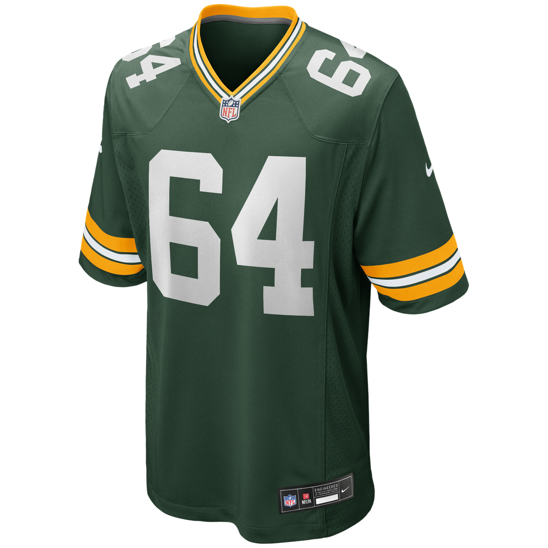 Green Bay Packers Jerry Kramer Nike Green Game Retired Player Jersey product image 2, provided for visual reference and