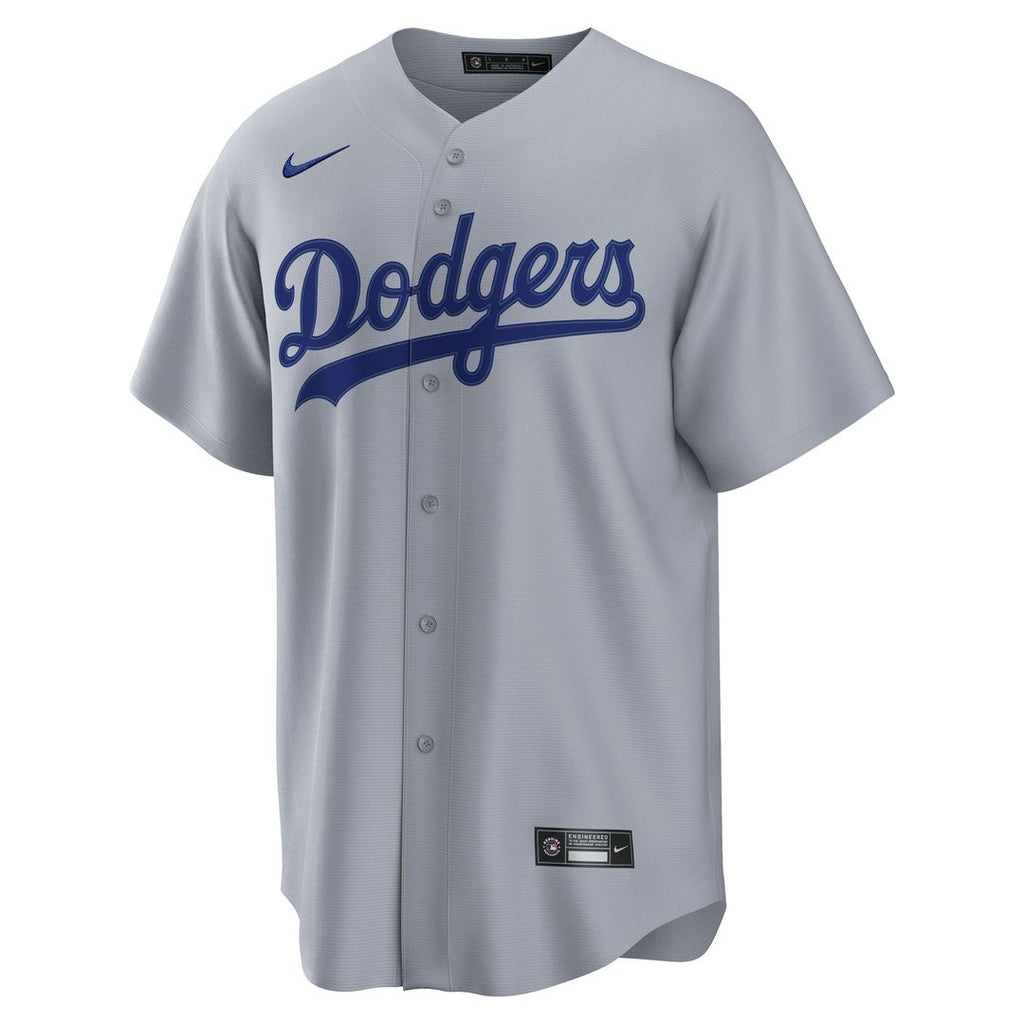Los Angeles Dodgers Shohei Ohtani Nike Gray Road Replica Jersey product image 2, provided for visual reference and product