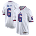 New York Giants Jaxson Dart Nike White Alternate Vintage White Game Jersey product image 1, provided for visual reference