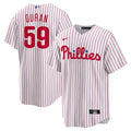 Philadelphia Phillies Jhoan Duran Nike White Home Replica Jersey product image 1, provided for visual reference and product
