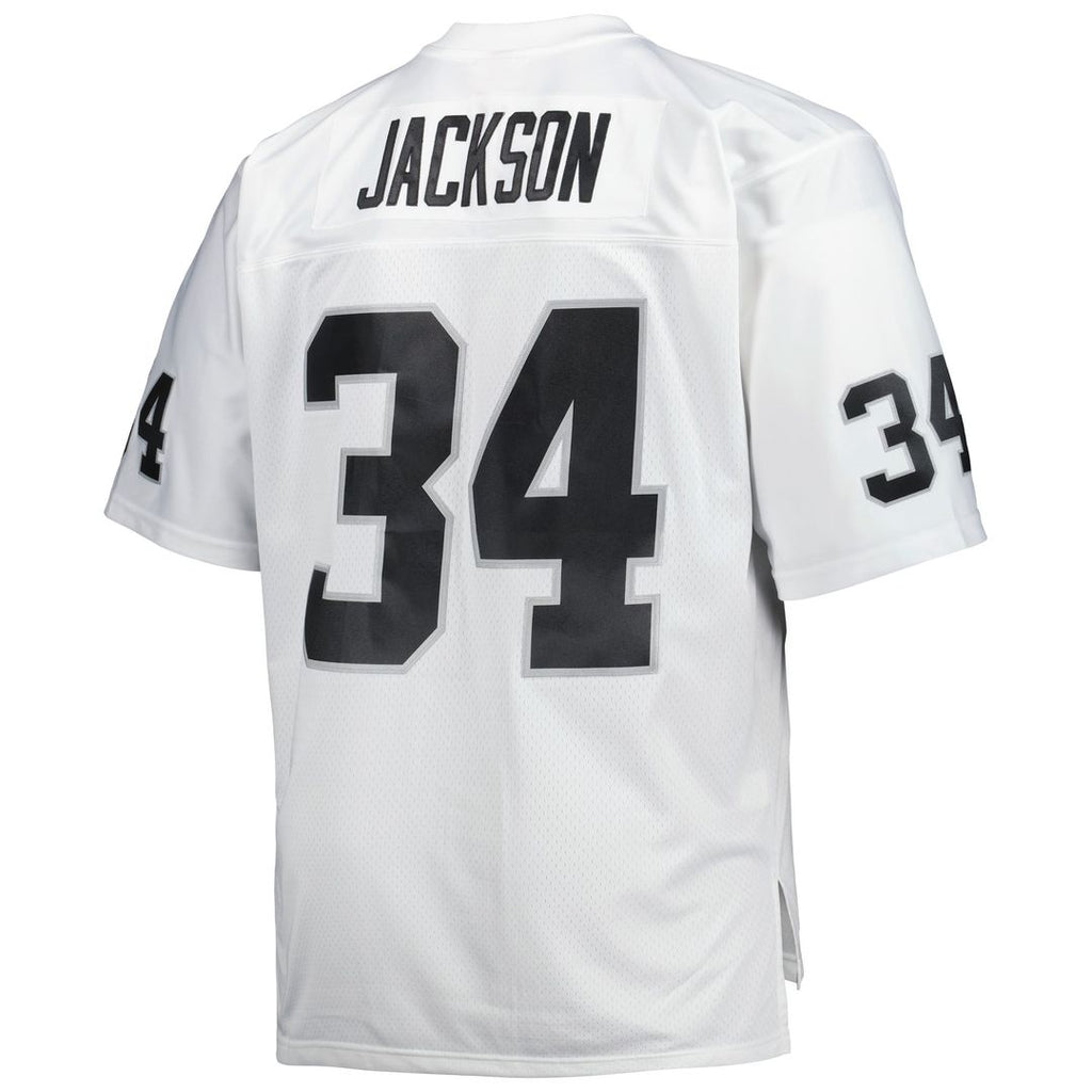 Las Vegas Raiders Bo Jackson Mitchell & Ness White Big & Tall 1988 Retired Player Replica Jersey product image 6, provided