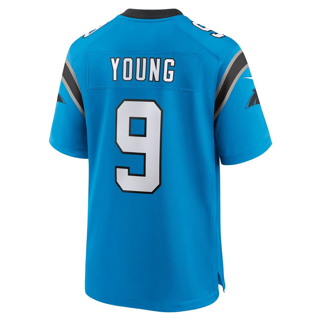 Carolina Panthers Bryce Young Nike Blue Alternate Game Jersey product image 3, provided for visual reference and product
