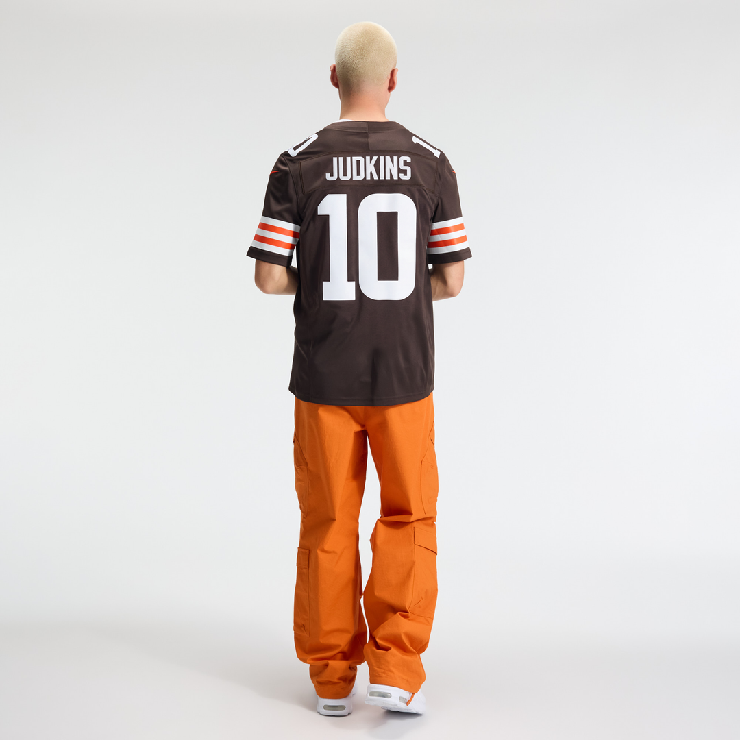 Cleveland Browns Quinshon Judkins Nike Brown Team Vapor F.U.S.E. Stitched Limited Jersey product image 5, provided for
